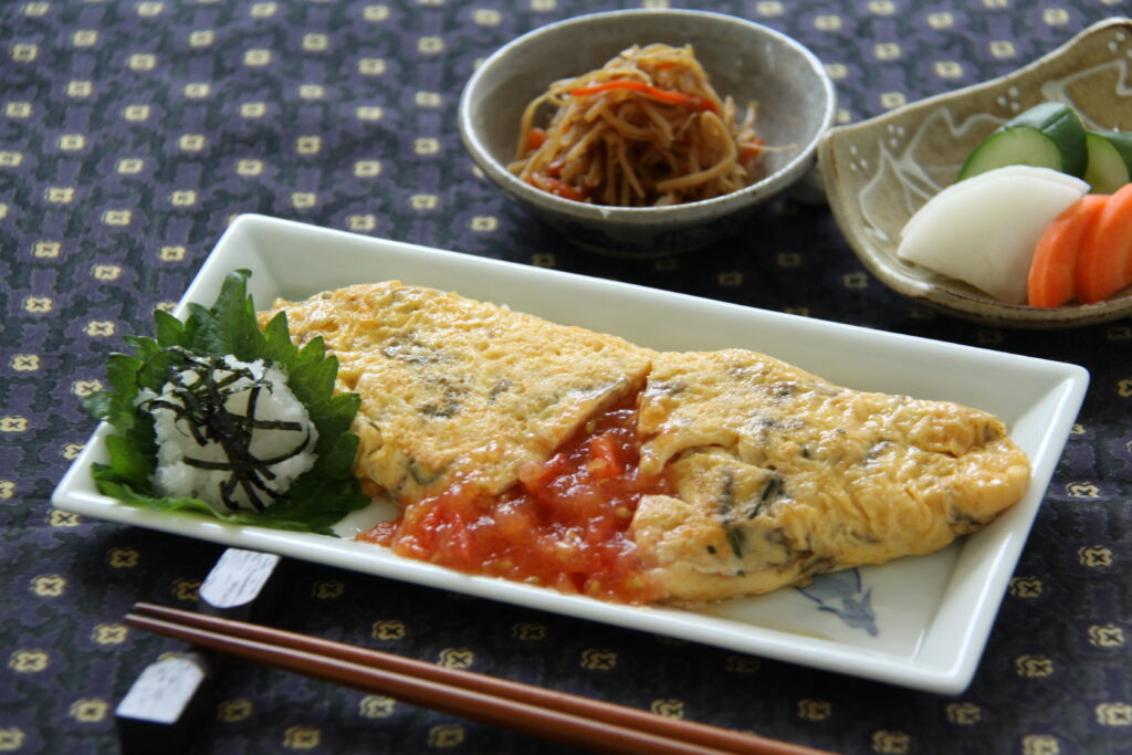夏バテ防止！さっぱりオムレツ